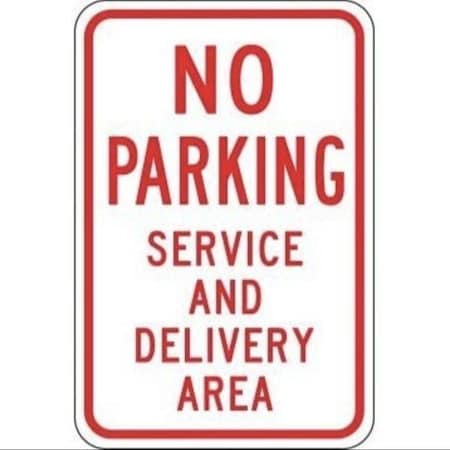 Accuform NO PARKING TRAFFIC SIGN SERVICE FRP188RA FRP188RA